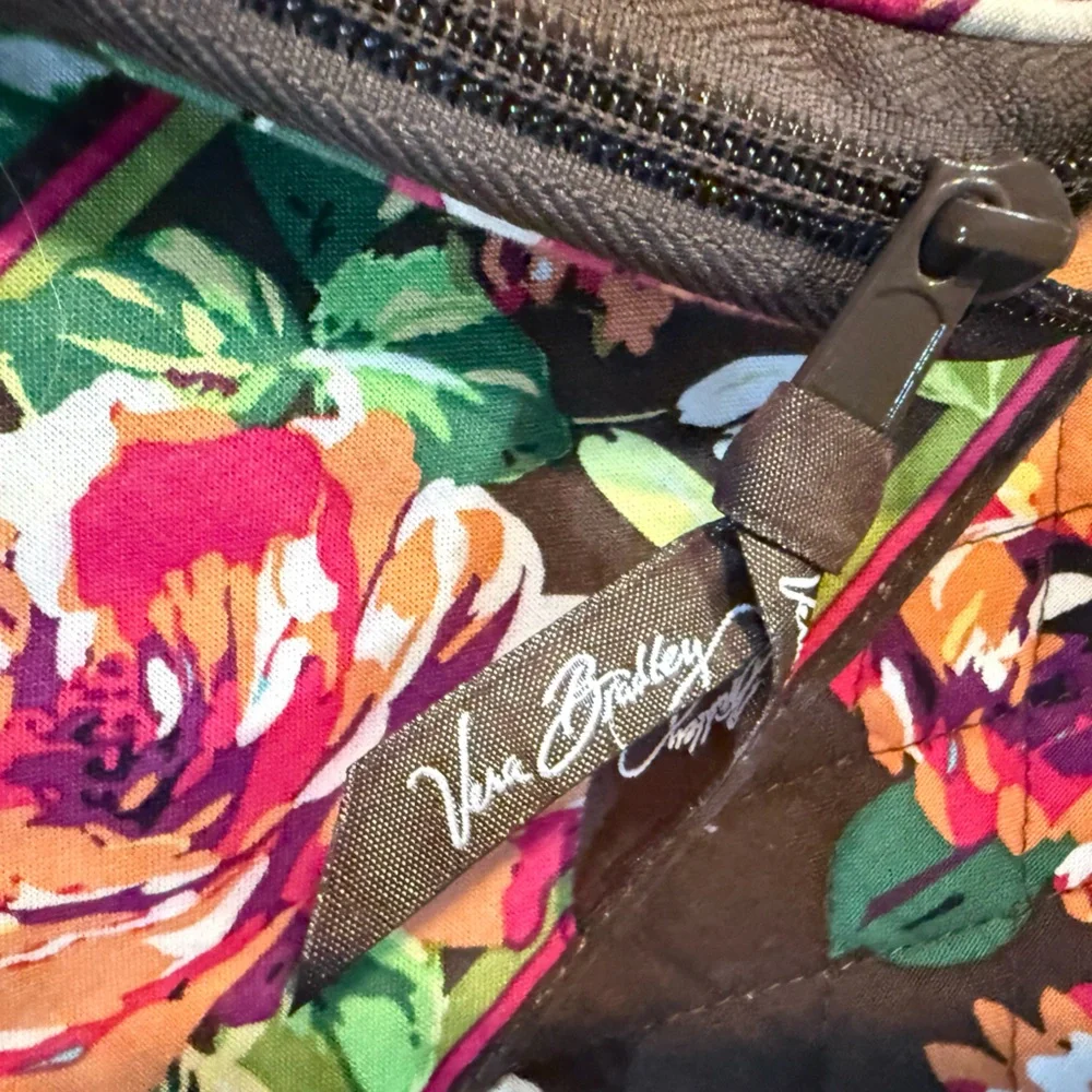 Vera Bradley Laptop Case Quilted English Rose Pattern Design